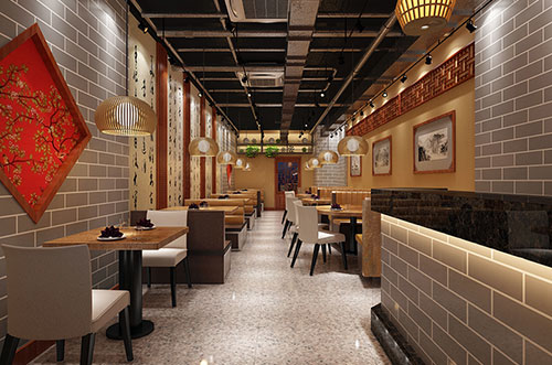 筠连传统中式餐厅餐馆装修设计效果图