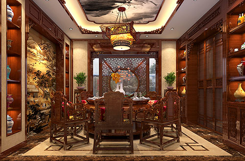 筠连温馨雅致的古典中式家庭装修设计效果图